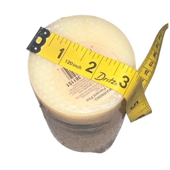 Vanilla Scented Pillar Candles Set Of 2 6"x3" Aroma Dreams Unscented Cream Wax H - Picture 6 of 6